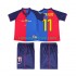 Nogometni Dres FC Barcelona RIVALDO 11 2000 Retro Dječji Domaći 1999 Kratkih Rukava