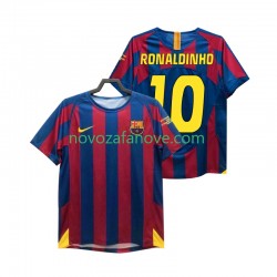 Nogometni Dres FC Barcelona RONALDINHO 10 Champions League 2005 Retro Muški Domaći 2006 Kratkih Rukava
