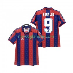 Nogometni Dres FC Barcelona RONALDO 9 1996 1997 Retro Muški Domaći Kratkih Rukava