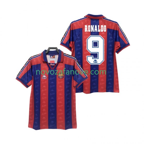 Nogometni Dres FC Barcelona RONALDO 9 1996 1997 Retro Muški Domaći Kratkih Rukava