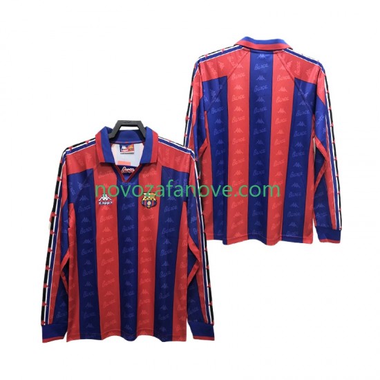 Nogometni Dres FC Barcelona 1996 1997 Retro Muški Domaći Dugim Rukavima