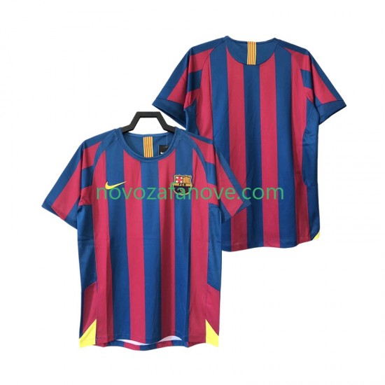 Nogometni Dres FC Barcelona 2005 Retro Muški Domaći 2006 Kratkih Rukava