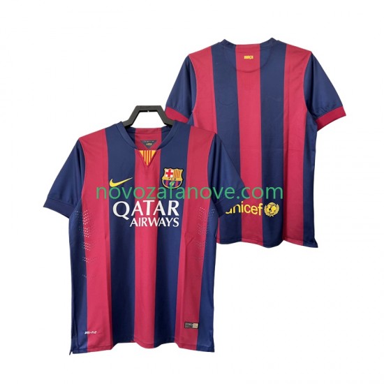Nogometni Dres FC Barcelona 2014 2015 Retro Muški Domaći Kratkih Rukava