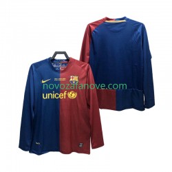 Nogometni Dres FC Barcelona Champions League 2009 Retro Muški Domaći 2008 Dugim Rukavima