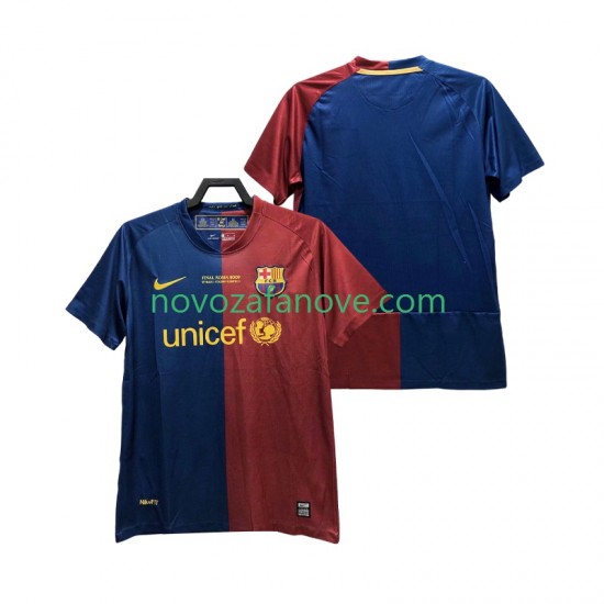 Nogometni Dres FC Barcelona Champions League 2009 Retro Muški Domaći 2008 Kratkih Rukava