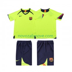 Nogometni Dres FC Barcelona 2005 Retro Dječji Gostujući 2006 Kratkih Rukava