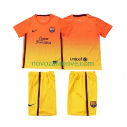 Nogometni Dres FC Barcelona 2012 2013 Retro Dječji Gostujući Kratkih Rukava