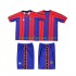 Nogometni Dres FC Barcelona 1997 Retro Dječji Domaći 1998 Kratkih Rukava