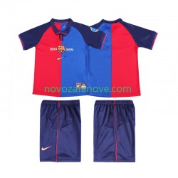Nogometni Dres FC Barcelona 2000 Retro Dječji Domaći 1999 Kratkih Rukava