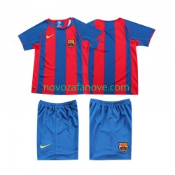 Nogometni Dres FC Barcelona 2005 Retro Dječji Domaći 2004 Kratkih Rukava