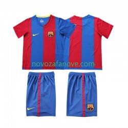 Nogometni Dres FC Barcelona 2007 Retro Dječji Domaći 2006 Kratkih Rukava
