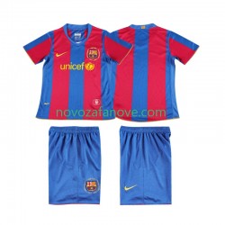 Nogometni Dres FC Barcelona 2007 Retro Dječji Domaći 2008 Kratkih Rukava