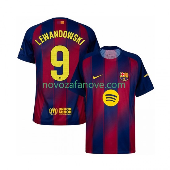 Nogometni Dres FC Barcelona Robert Lewandowski 9 Muški Domaći 2025-2026 Kratkih Rukava