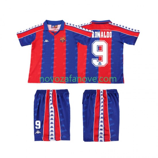 Nogometni Dres FC Barcelona Ronaldo 9 1992 1995 Retro Dječji Domaći Kratkih Rukava
