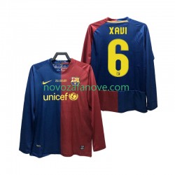 Nogometni Dres FC Barcelona XAVI 6 Champions League 2009 Retro Muški Domaći 2008 Dugim Rukavima