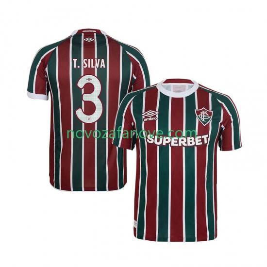 Nogometni Dres Fluminense Thiago Silva 3 Muški Domaći 2025-2026 Kratkih Rukava