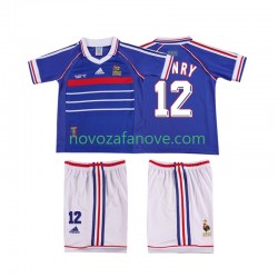 Nogometni Dres Francuska Henry 12 Retro Dječji Domaći 1998 Kratkih Rukava