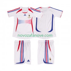 Nogometni Dres Francuska Retro Dječji Gostujući 2006 Kratkih Rukava