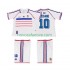 Nogometni Dres Francuska ZIDANE 10 Retro Dječji Gostujući 1998 Kratkih Rukava