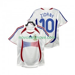 Nogometni Dres Francuska ZIDANE 10 Retro Muški Gostujući 2006 Kratkih Rukava