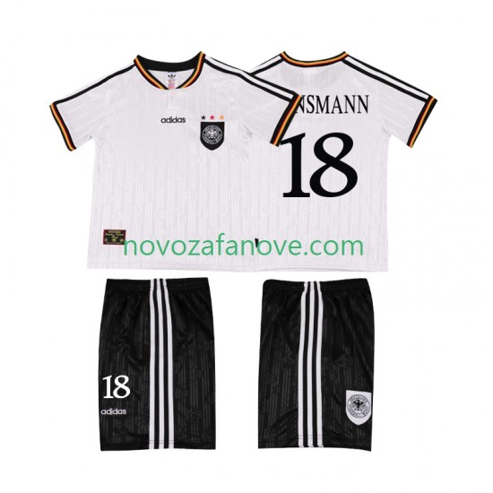 Nogometni Dres Njemačka KLINSMANN 18 1996 Retro Dječji Domaći Kratkih Rukava