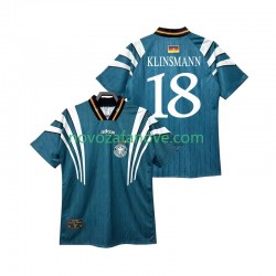 Nogometni Dres Njemačka KLINSMANN 18 1996 Retro Muški Gostujući Kratkih Rukava