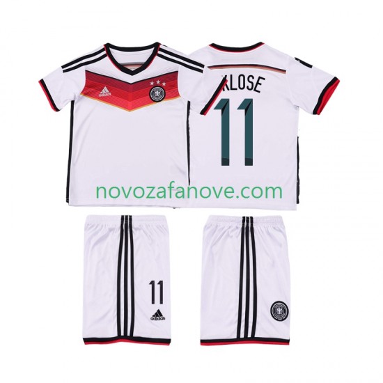 Nogometni Dres Njemačka KLOSE 11 2014 Retro Dječji Domaći Kratkih Rukava