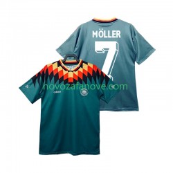 Nogometni Dres Njemačka MOLLER 7 Retro Muški Gostujući 1994 Kratkih Rukava