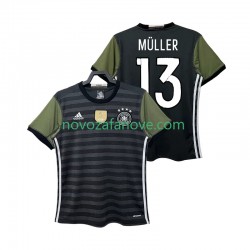 Nogometni Dres Njemačka MULLER 13 2016 Retro Muški Gostujući Kratkih Rukava