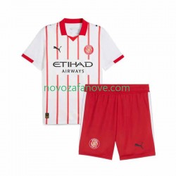 Nogometni Dres Girona Dječji Domaći 2025-2026 Kratkih Rukava