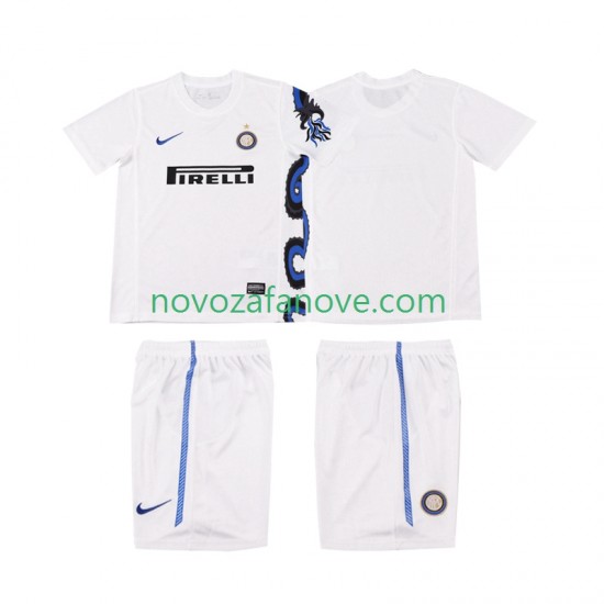 Nogometni Dres Inter Milan Retro Dječji Gostujući 2011 2010 Kratkih Rukava