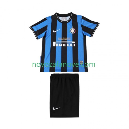 Nogometni Dres Inter Milan 2009 Retro Dječji Domaći 2010 Kratkih Rukava