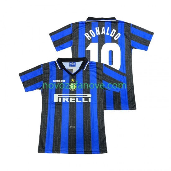 Nogometni Dres Inter Milan Ronaldo 10 1997 Retro Muški Domaći 1998 Kratkih Rukava