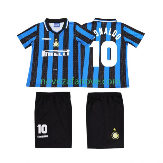 Nogometni Dres Inter Milan Ronaldo 10 1997 Retro Dječji Domaći 1998 Kratkih Rukava