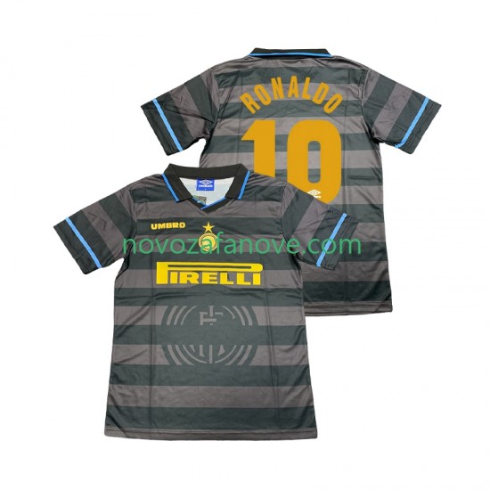 Nogometni Dres Inter Milan Ronaldo 10 1997 Retro Muški Treći 1998 Kratkih Rukava