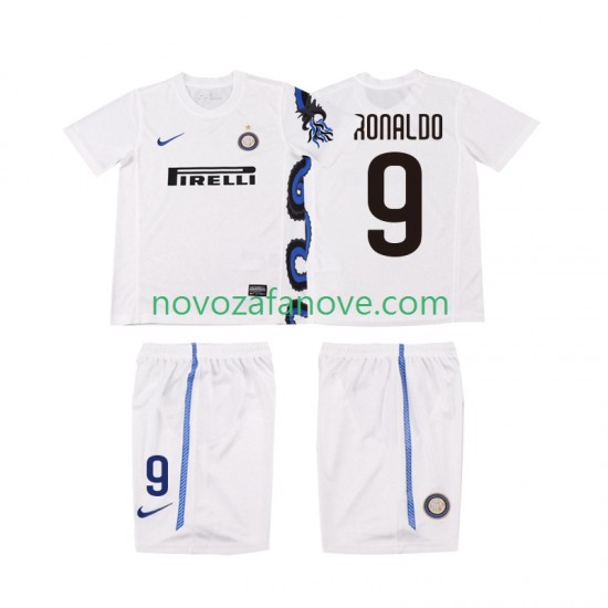 Nogometni Dres Inter Milan Ronaldo 9 Retro Dječji Gostujući 2011 2010 Kratkih Rukava