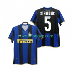 Nogometni Dres Inter Milan STANKOVIC 5 Champions League 2009 Retro Muški Domaći 2008 Kratkih Rukava
