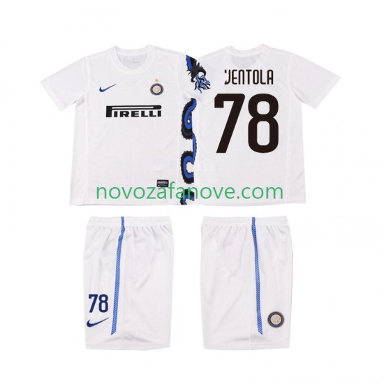 Nogometni Dres Inter Milan VENTOLA 78 Retro Dječji Gostujući 2011 2010 Kratkih Rukava