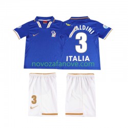 Nogometni Dres Italija MALDINI 3 1996 Retro Dječji Domaći Kratkih Rukava