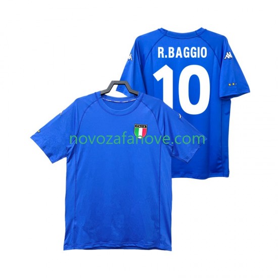 Nogometni Dres Italija Roberto Baggio 10 2000 Retro Muški Domaći Kratkih Rukava