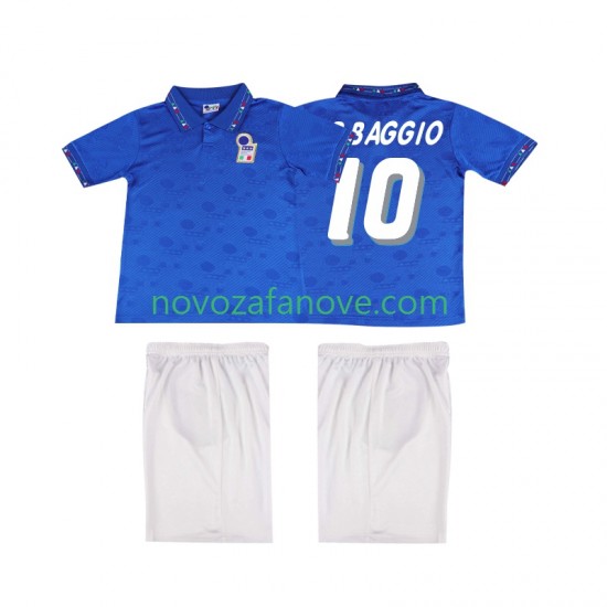Nogometni Dres Italija Roberto Baggio 10 Retro Dječji Domaći 1994 Kratkih Rukava