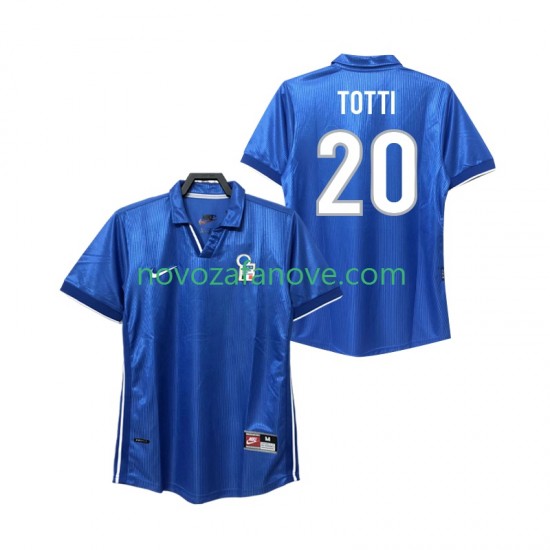 Nogometni Dres Italija Totti 20 Retro Muški Domaći 1998 Kratkih Rukava