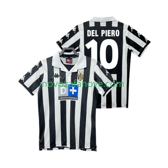 Nogometni Dres Juventus DEL PIERO 10 2000 Retro Muški Domaći 1999 Kratkih Rukava