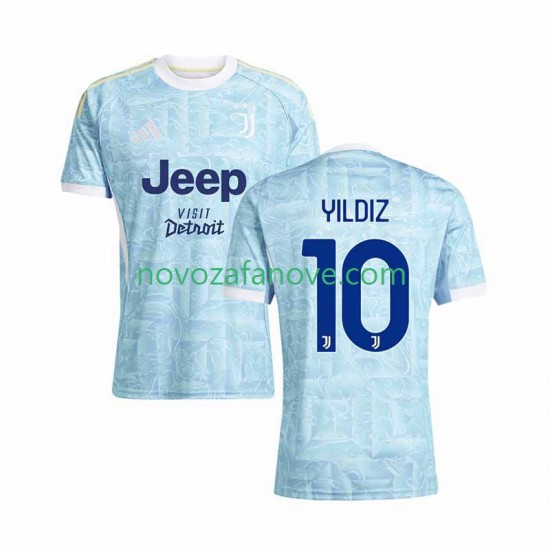 Nogometni Dres Juventus Kenan Yildiz 10 Muški Gostujući 2025-2026 Kratkih Rukava