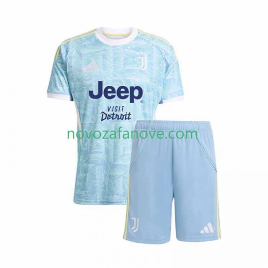 Nogometni Dres Juventus Dječji Gostujući 2025-2026 Kratkih Rukava