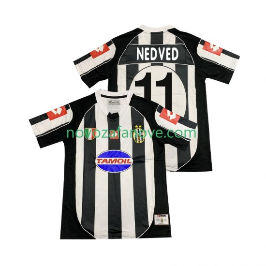 Nogometni Dres Juventus NEDVED 11 2003 Retro Muški Domaći 2002 Kratkih Rukava