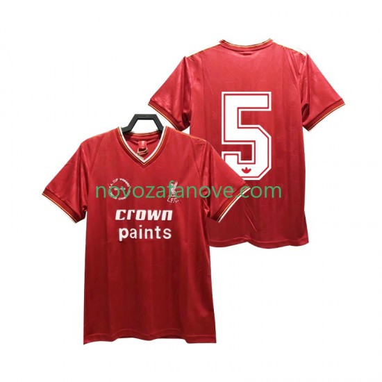 Nogometni Dres Liverpool 5 1985 1986 Retro Muški Domaći Kratkih Rukava