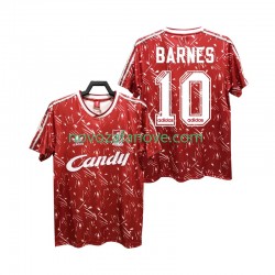 Nogometni Dres Liverpool BARNES 10 1989 1991 Retro Muški Domaći Kratkih Rukava