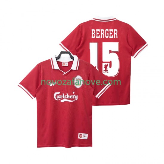 Nogometni Dres Liverpool BERGER 15 1996 Retro Muški Domaći 1998 Kratkih Rukava