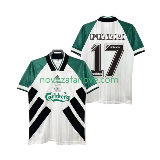Nogometni Dres Liverpool MCMANAMAN 17 1993 1995 Retro Muški Gostujući Kratkih Rukava